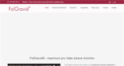Desktop Screenshot of folgravid.cz